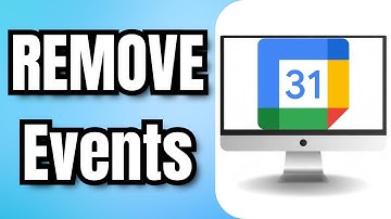 How To REMOVE Events From Google Calendar