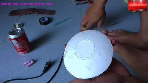 Cách làm đèn ngủ tự xoay bằng lon coca   DIY lamp