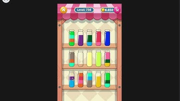 Water Sort Puzzle I Level 736 I  Facebook I SOLVED