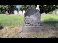Sears Gravestone &quot;Baby on the Half Shell&quot; Infant Headstone