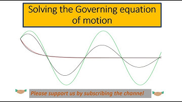 Solving governing equation of S.D.O.F