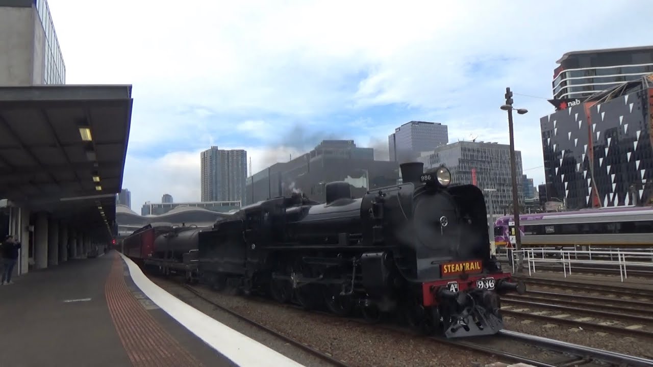 Victorian Railways A² 986 “Spirit Of Warragul”, T356 Departing Southern
