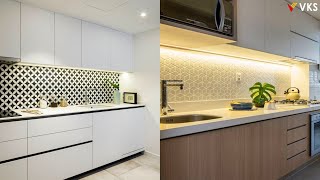 Modular Kitchen Tiles Design | Kitchen Wall Tiles Backsplash Design | Modern Kitchen Countertop Tile