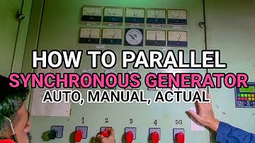 HOW TO PARALLEL SYNCRONOUS GENERATOR | ACTUAL SYNCHRONIZATION