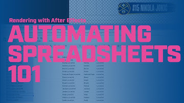 Automate your Google Sheet to render After Effects assets based on your input data
