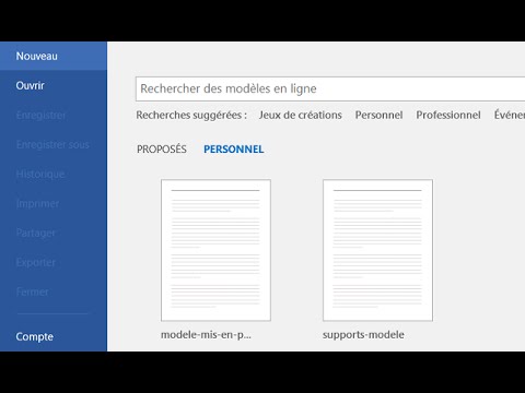 Vidéo: Comment Insérer Un Modèle Dans Le Texte