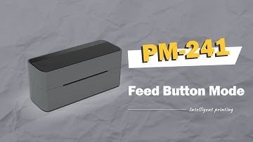 Phomemo PM-241 Tutorial: Introduction of Feed Button Mode for Label Printer PM241