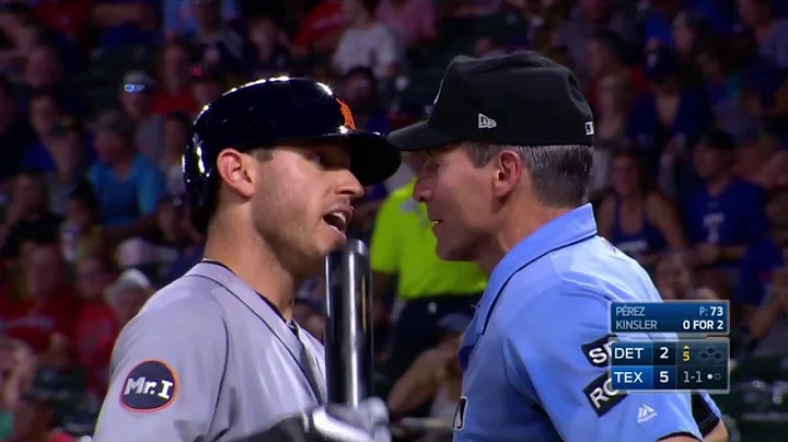 Angel Hernandez Ejects Kinsler in the Middle of hi...