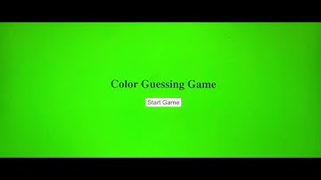 Color Guessing Game