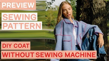 Preview: Sewing pattern for a coat without sewing machine "Nelly" | sewing & stitching easy