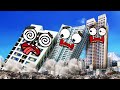 Demolishing Buildings in a Row - Compilation of Satisfying Demolition Videos | Woa Doodland