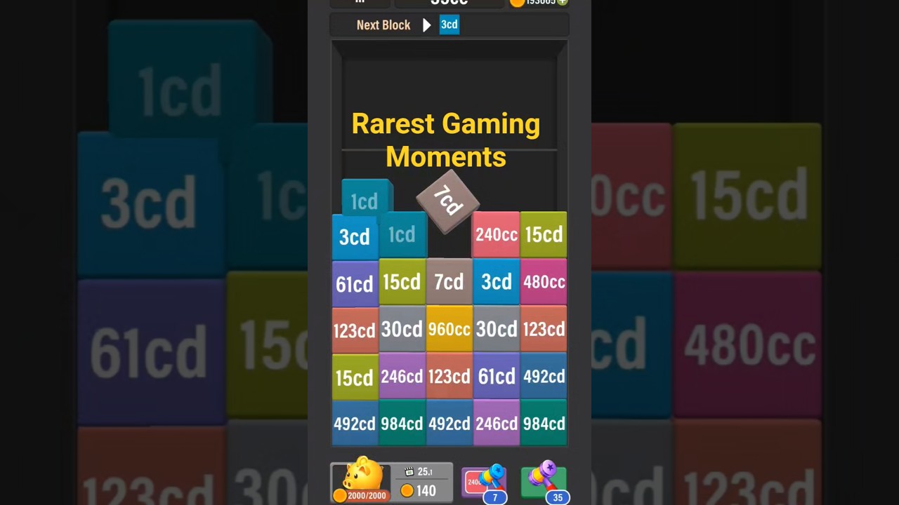 Never Seen Before Short Video of Drop Blocks 2048 3d android iOS mini puzzle games #thebest