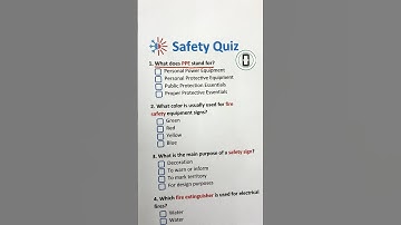 Safety Quiz: Can You Pass This Quick Safety Test? #safety #safetyfirst #safetyquiz #quiz #quiztime