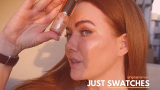 JUST SWATCHES | Charlotte Tilbury Hollywood Flawless Filter Swatches shades 1  7 | girlgetglamorous