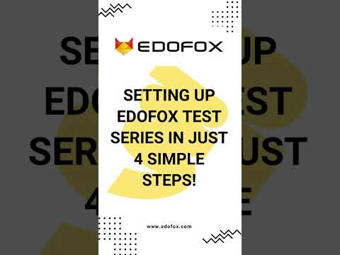 Setting up Edofox Test Series in just 4 Simple steps! - video from Edofox