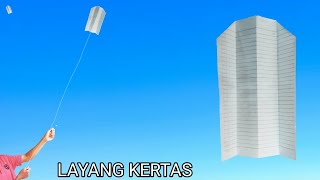 Cara Membuat Layangan Kertas Tanpa Bambu, Origami Layang Layang kertas Bisa Terbang