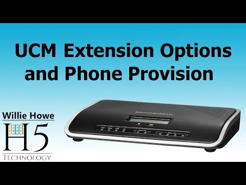 Grandstream UCM Extension Setup