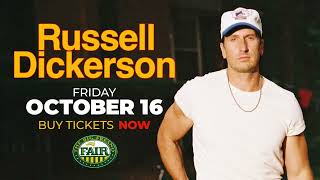 Russell Dickerson LIVE at The Big Fresno Fair | October 16