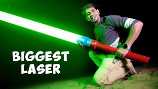 We Made Biggest Green Laser Light