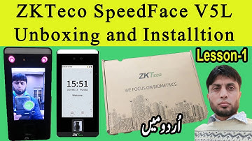 ZKTeco SpeedFast V5L Unboxing and Installation | Lesson-1