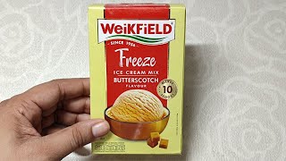 Weikfield butterscotch ice cream mix | ice cream mix | weikfield ice cream powder | ice cream powder