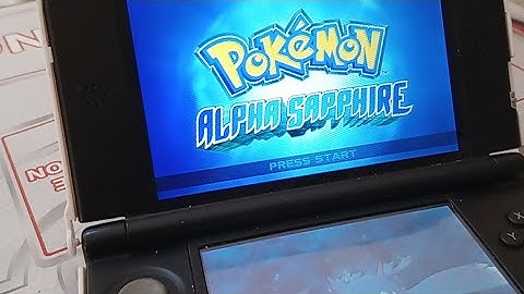 How To Delete Your Save File (Pokemon Alpha Sapphire)