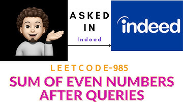 Sum of Even Numbers After Queries-(Asked in Indeed): Explanation ➕ Live Coding 🧑🏻‍💻👩🏻‍💻