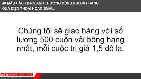 Bài tập viết thư đặt hàng bằng tiếng anh năm 2024