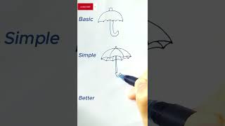 How to draw an umbrella