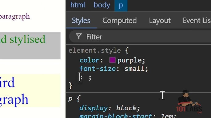 Inline Css Font