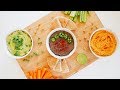 EASY HUMMUS RECIPE 3 WAYS | Better Than Store-Bought | Green Pea, Spicy Black Bean, Red Curry