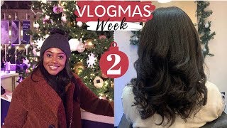 VLOGMAS WEEK 2 - SISTER DATE, TRIP TO THE SALON &amp; BRUNCHING WITH HUBBY! | Healthy Hair Junkie