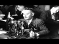 Howard Hughes and Retired Major General Oliver Echols testify before Senate commi...HD Stock Footage