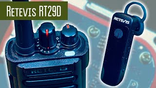 Retevis RT29D DMR, Bluetooth, 10 Вт, влагозащита - профессиональная радиостанция.