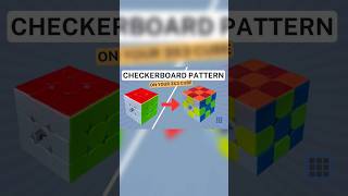 How to Make the Checkerboard Pattern on a Rubik’s Cube #shorts#viralshorts