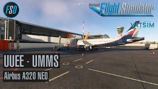 HAPPY NEO YEAR - Из Москвы в Минск на A320 | VATSIM | MSFS | REAL AIRLINE SIMMER