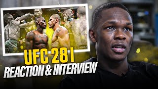 Israel Adesanya Reviews His Performance at UFC 281 | Reaction & Interview