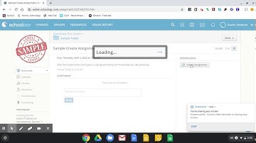 Submit Schoology Assignment Create