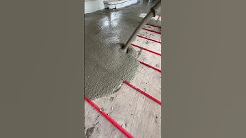 The magic of self-levelling concrete!!! #construction #concrete #concretepumping #floor