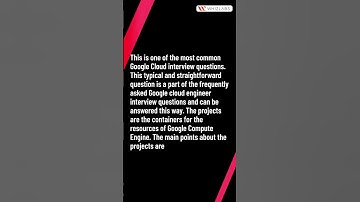 Google Cloud Interview Questions: What do you know about Projects? | Learn in 1 Minute | Whizlabs