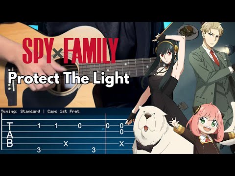 SPY FAMILY Season 3 OP Protect The Light By SPITZ Fingerstyle Guitar Cover TAB