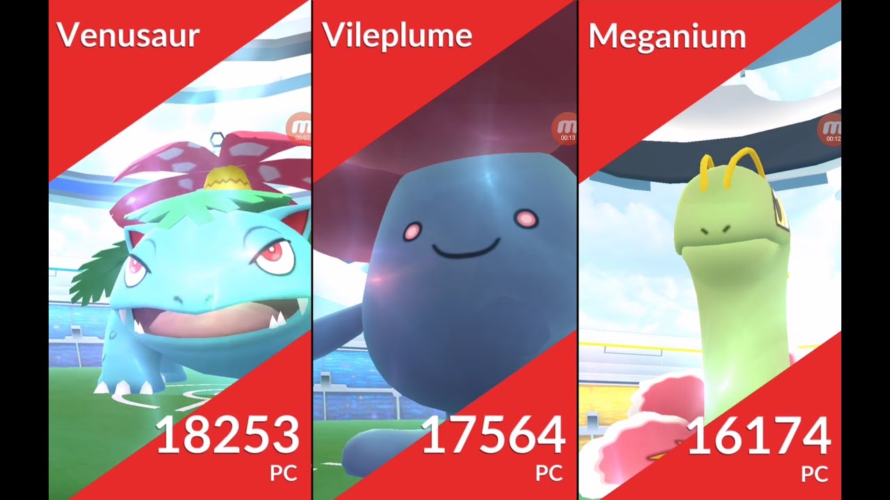 Raid Bosses Mixup 2! Venusaur, Vileplume & Meganium Solo Raids (No