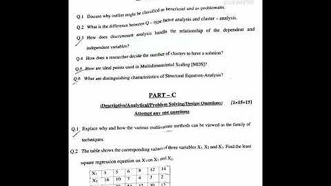 Data analytics , 4th sem, back paper (2020)