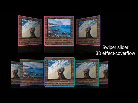 Swiper Slider con efecto Coverflow — galería moderna en 3D