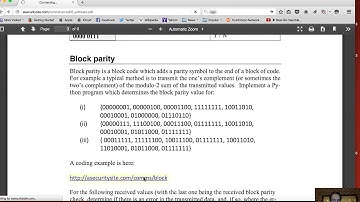 Telecoms Lab: Error detection/correction in Python