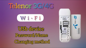 |Telenor 3g/4g Wi-Fi password changing| #telenor #3G #4G #wifi #name #password #changing #zohaibtv