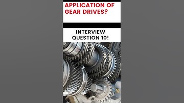 #10  mechanical interview questions applications of gears| Allin1hub #shorts #learnonething