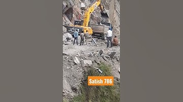 JCB #Heavy #Work #Stone #Pahad #cutting #viral #shortvideo