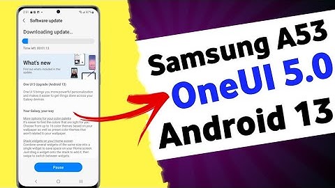 Samsung A53 5G  OneUI 5.0 Android 13 Update🔥 | Samsung A53 5G New Software Update OneUI 5.0