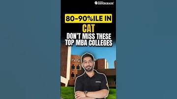 Scoring 80-90%ile in CAT? 🤔| Hidden Top MBA Colleges You Need to Know 🏫| Top B-Schools | #shorts